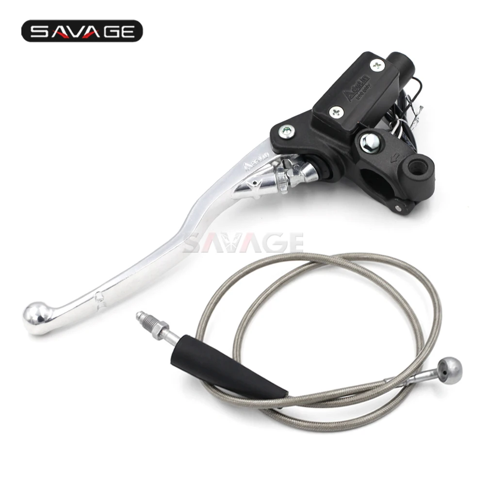 S  universal left&nbsp;hydraulic&nbsp;Clutch Master Cylinder & Levers & Oil Hose Pipe (5)