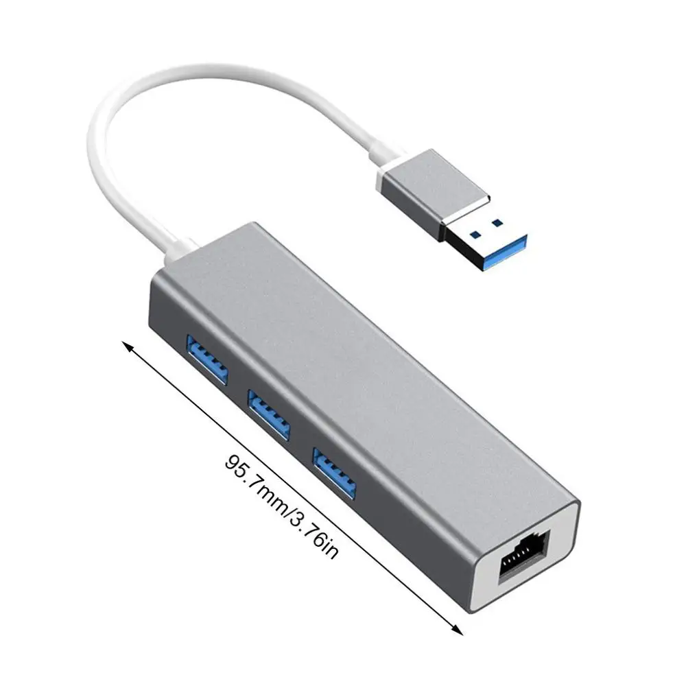 Usb к Rj45 100m сетевая карта Расширенный Usb 3,0 концентратор Usb Проводная сетевая карта корпус из алюминиевого сплава концентратор
