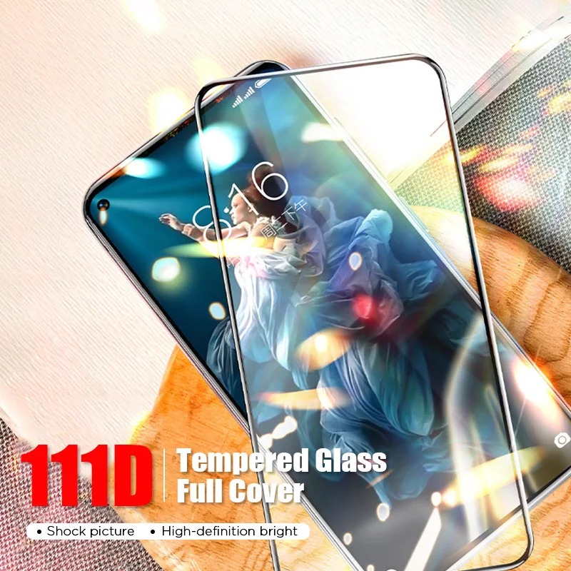 

111D Coverage All Glue Screen Protector for Honor 7C 8X 9X Pro Full Coverage Tempered Glass for Honor 7A 8A Pro Play 8A