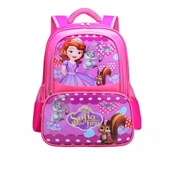

New Cartoon Girl Schoolbag Baby Sofia&Elsa Princess Children Primary student School bag Bagpack kindergarten Kids Backpacks