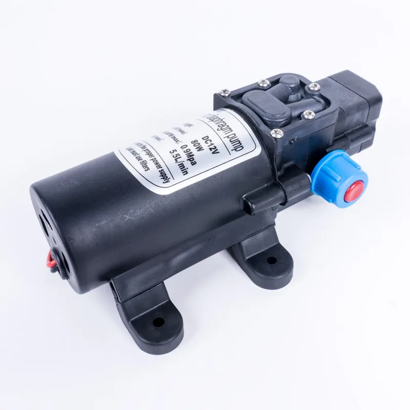 

mini electric water pump DC 12V 80W 5.5L/min 0.9Mpa Stable High Pressure Mirco Diaphragm Pump Pressure Protection Water Sprayer