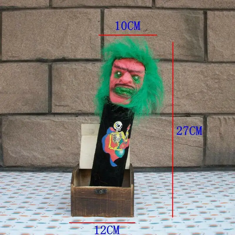3 размера Хэллоуин поддельный деревянный пугающий чехол шалость пугающая коробка сюрприз шутка ужас Хэллоуин шалость игрушка для детей случайный