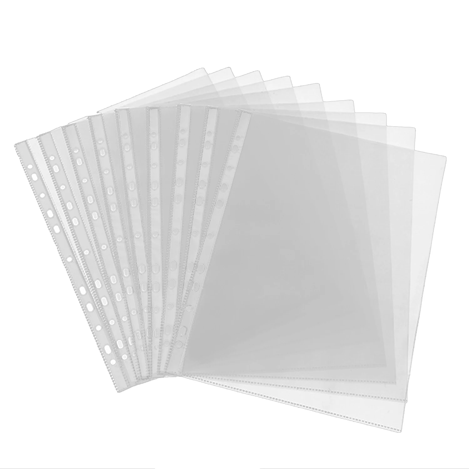 100pcs 3 Holes Loose Leaf Documents Sheet Protectors For 3 Ring Binder,a4  Plastic Pockets Folders Filing Transparent Folder Bag - Binding Combs &  Spines - AliExpress