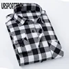 Black And Red Plaid Shirt Men Autumn Winter Flannel Checkered Shirt Men Shirts Long Sleeve Chemise Homme Cotton Male Check Shirt ► Photo 2/6