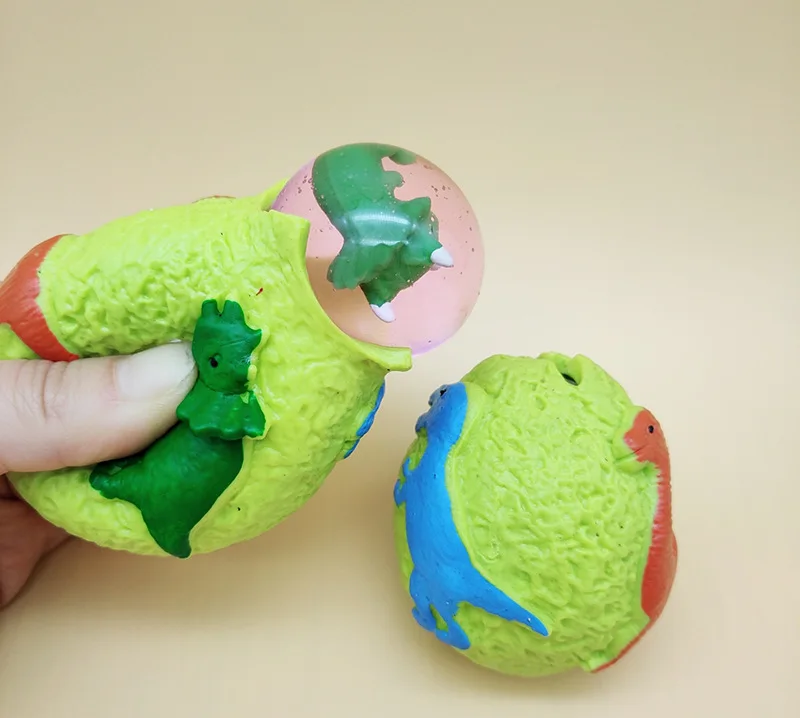 Антистрессовая игрушка, интересный динозавр, яйцо, вентиляционная игрушка, сюрприз, Яйца динозавра, Виноградный Шар, сжимающая рельефную вентиляционную игрушку для детей