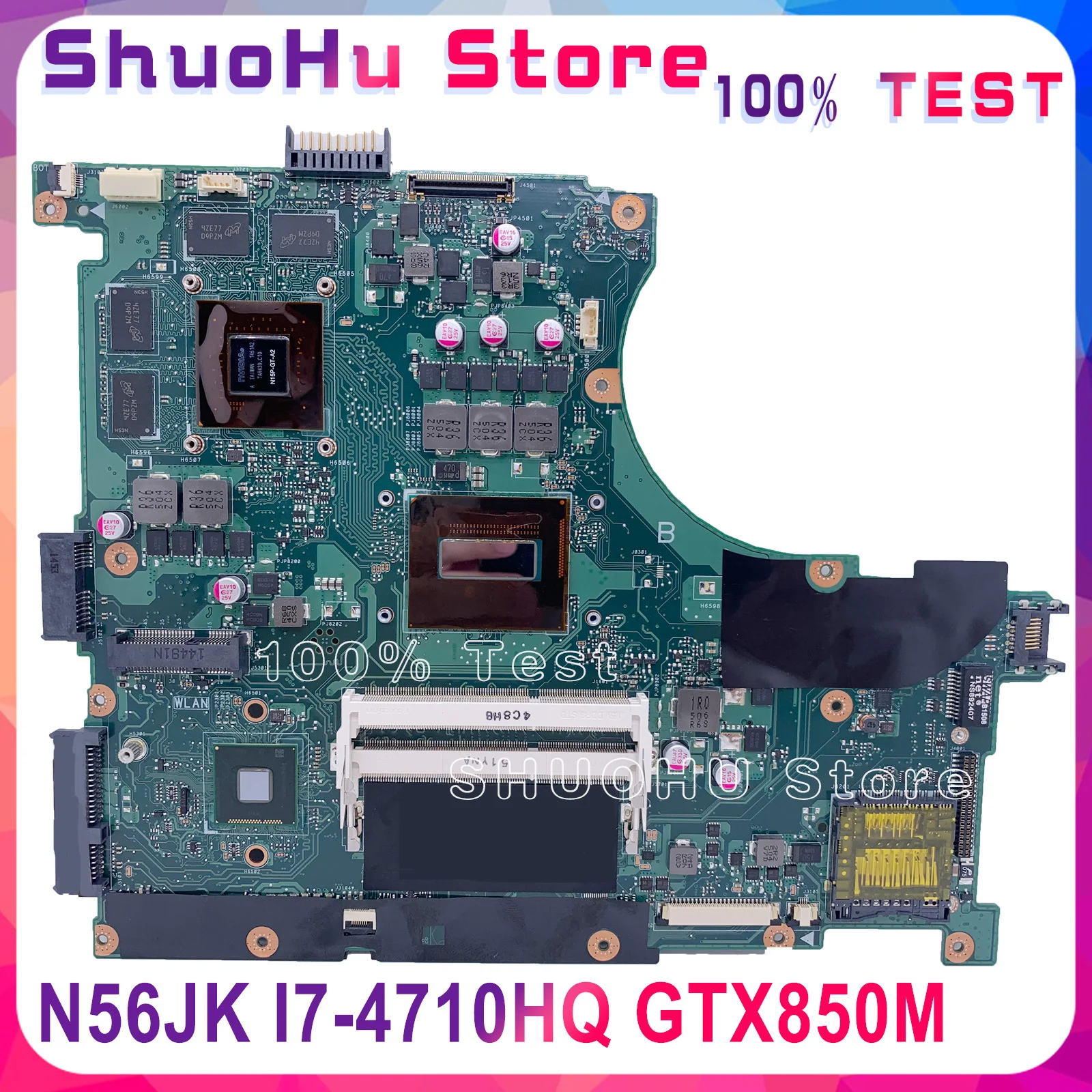 Материнская плата KEFU N56JK для ноутбука ASUS N56J 100% протестированная Рабочая