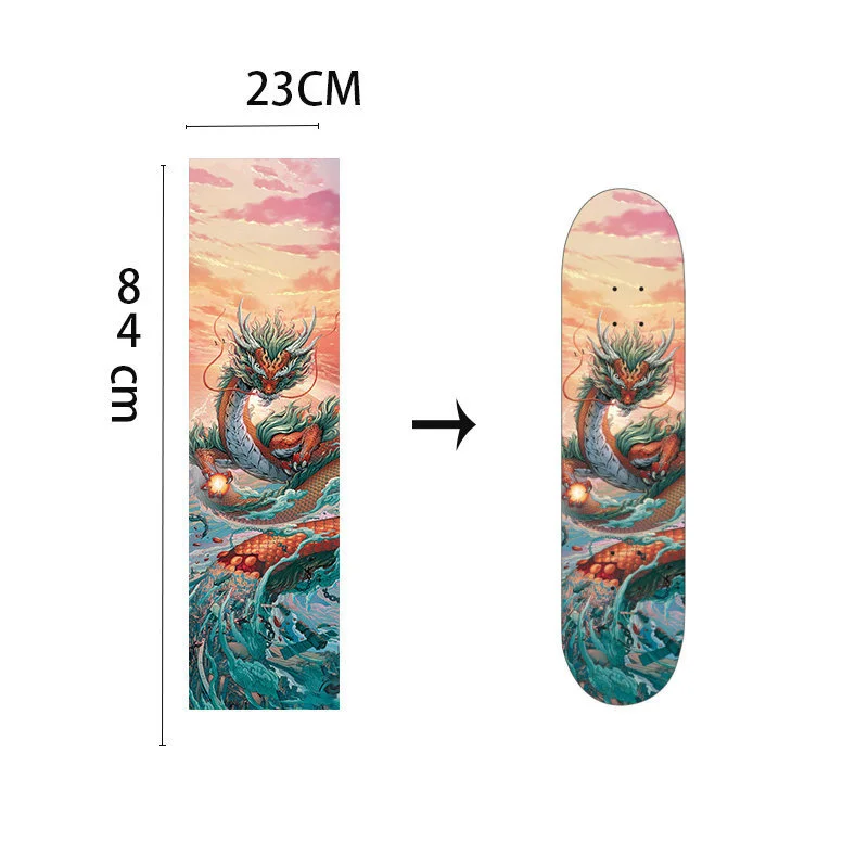 Skateboard Accessories Skateboard Sandpaper Skateboard Grip Tape 84*23cm