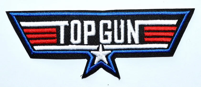 

1x TOP GUN US NAVY FIGHTER PILOT TRAINING AIRFORCE SOW IRON ON PATCH SEW BADGE (≈ 11.5 * 4 cm)