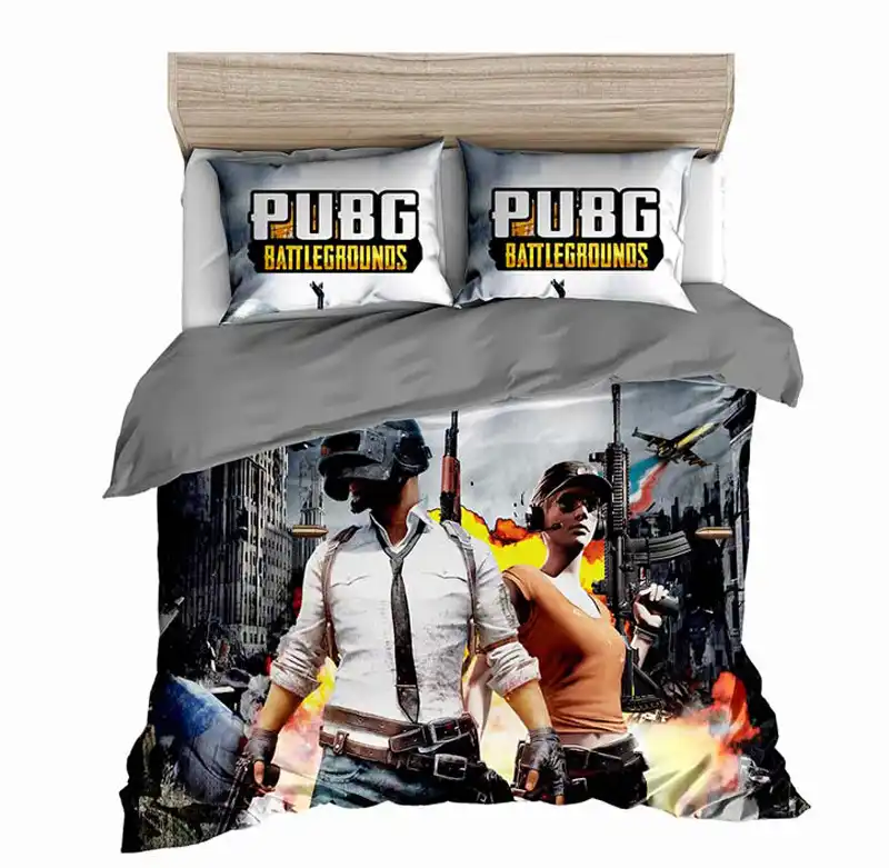 playerunknown battlegrounds pubg three piece set sheet bedding set 3d printed bed supplies single twin double queen king bedding sets aliexpress
