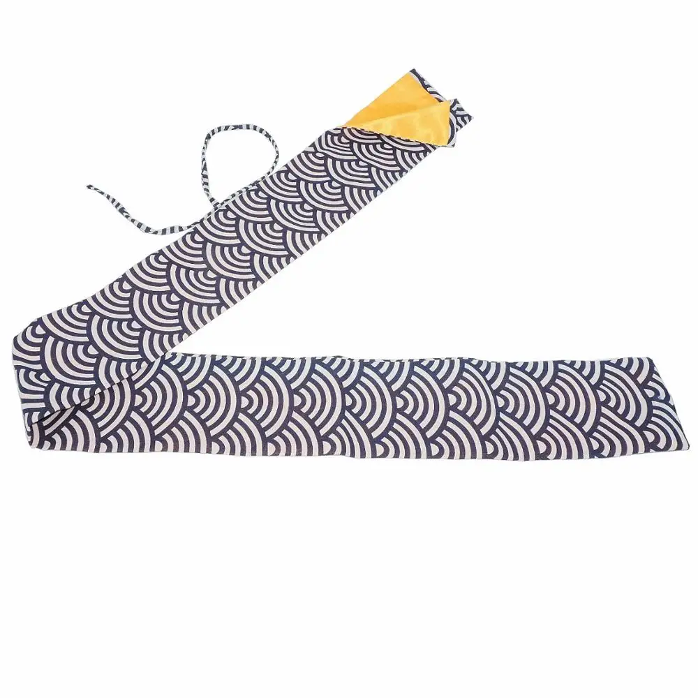 

Japanese Samurai Sword Katana Knife Large Size Cotton Sword Bag Carry Case Wave Pattern
