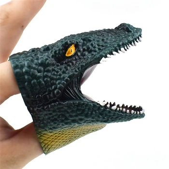 

Soft rubber Crocodile Finger Puppets Baby puppet theater dolls on fingers hand Puppets early educational interactive toys A40