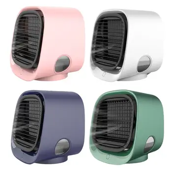 

Mini Portable Personal USB Rechargeable Air Conditioner 3 in 1 Cooler Humidifier Purifier Desktop Cooling Fan Home Office Travel