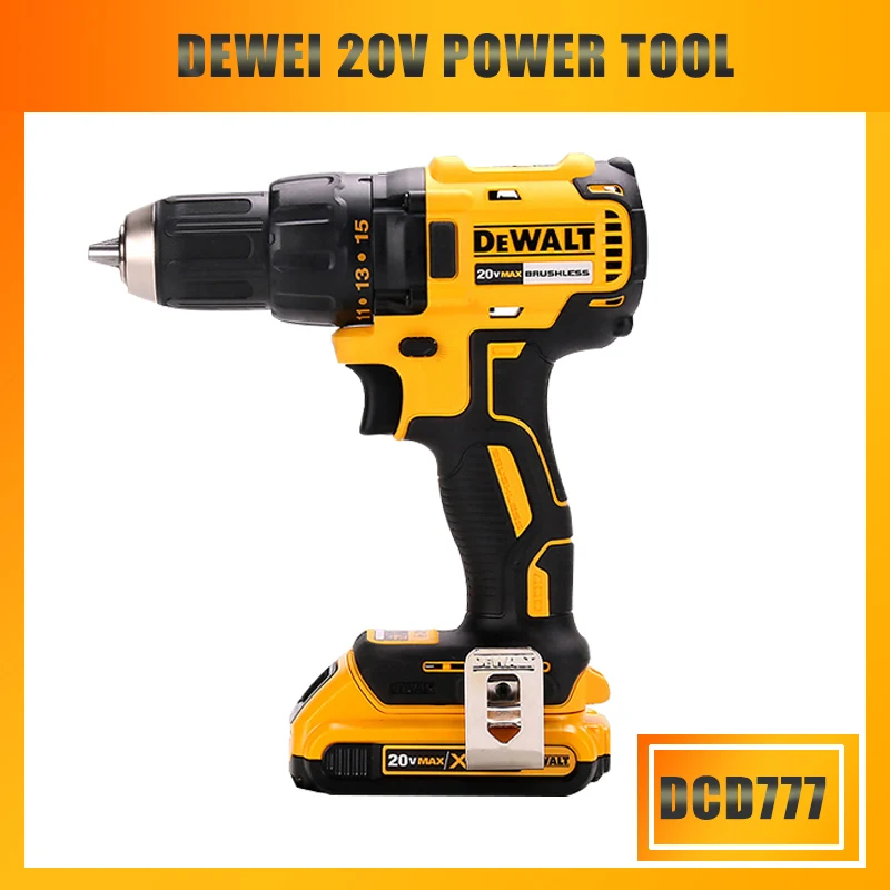 Dewalt DCD791 DCD777 20V Беспроводная сверлильная электрическая отвертка Мини Беспроводной Мощность драйвер постоянного тока литий-ионный Батарея 2-Скорость - Цвет: DCD777