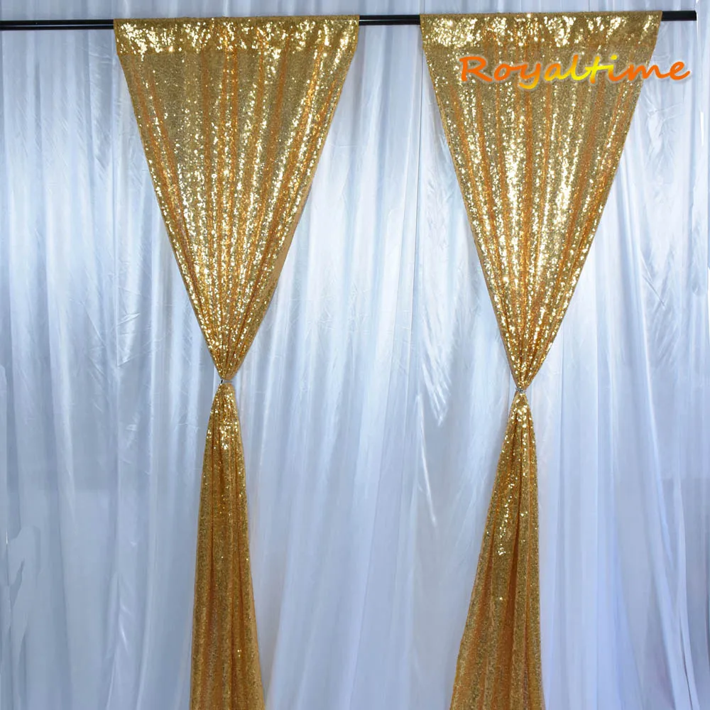 Gold Sequin Backdrop Curtain 002