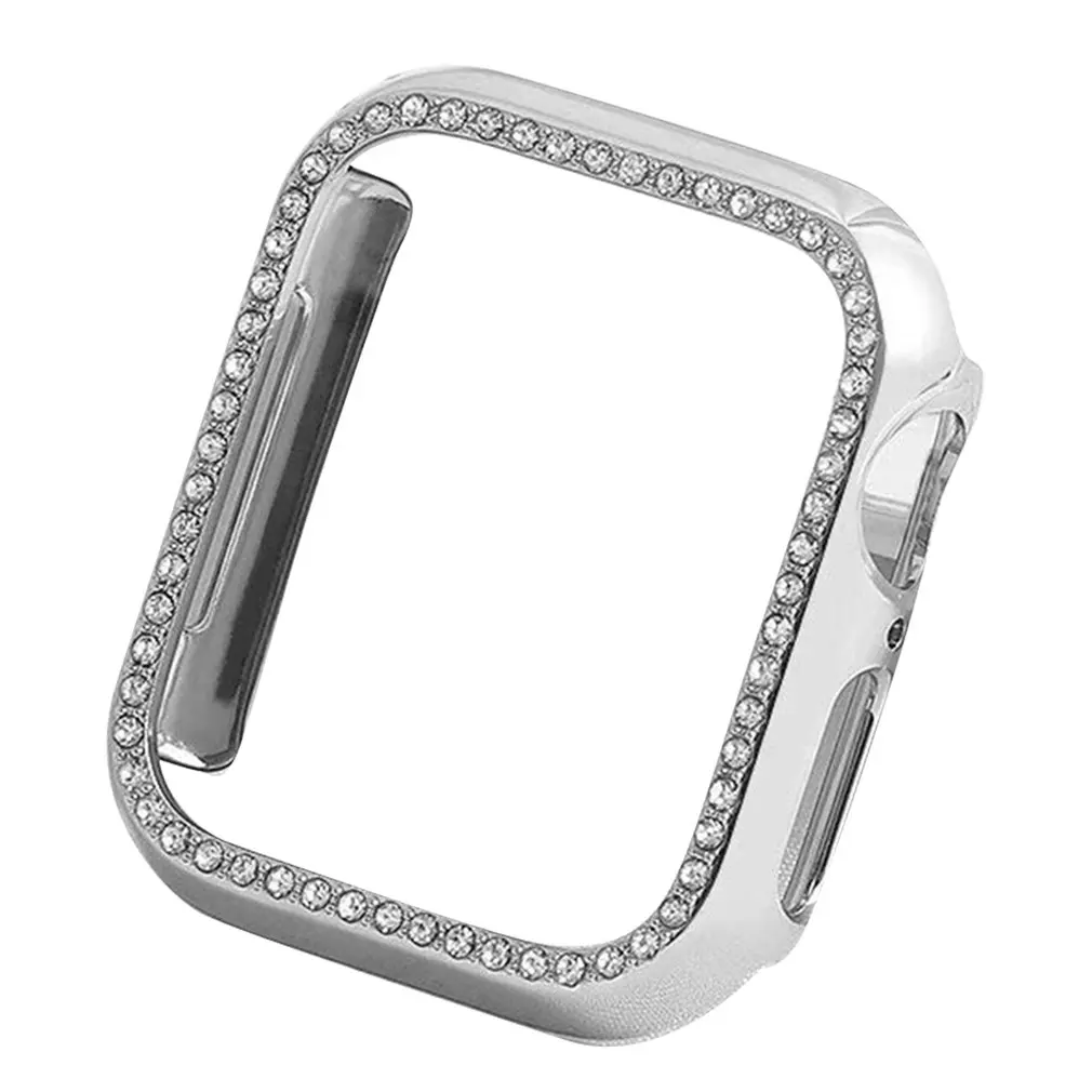 Для Apple Watch 4, 5 поколения, водостойкий, с бриллиантами, Улучшенный чехол для ПК 38, 42, 40, 44 мм, защитный чехол для умных часов - Цвет: 5