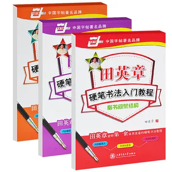 

3 Books Chinese Word Copybooks Character Hanzi Workbook Exercise Book Pen Regular Script Calligraphy Libros Livros Quaderno Art