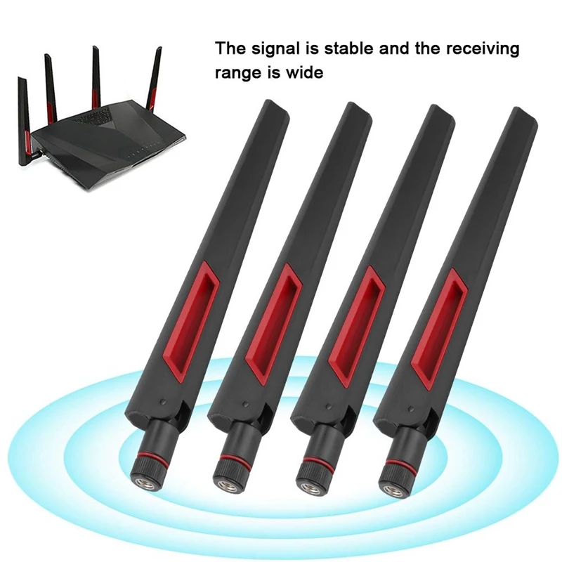 4 шт. 2 4G/5G WiFi антенна SMA внутренний адаптер для ASUS AC68U AC88U AC66U 8DBi беспроводной LAN/Wi-Fi