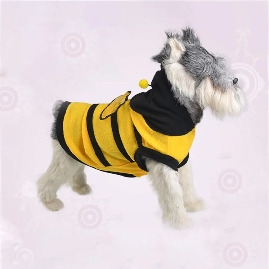 Ocardian Pet Jacket Cute yellow striped vest with hat Costume Coat Apparel Pets Clothing Cat Puppy dog coat ubranka dla psa 2020 | Дом и сад