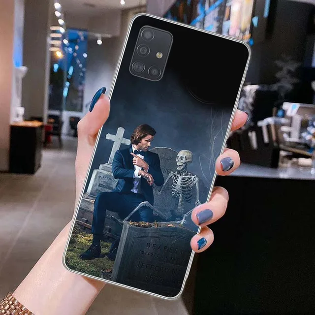 Supernatural Skull Dancing Soft Phone Case For Samsung A71 A41 A31 A10 A42 A21S A72 A52 A51 A11 A50 A70 A20e A32 A40 A12 Cover PTTM-CLS04