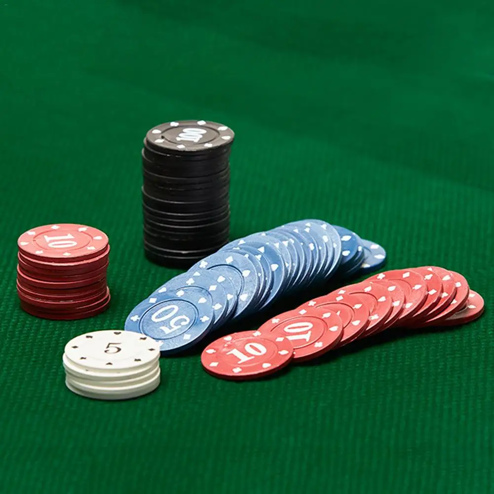 100 шт Техасский покерный чип Счетный бинго набор монет казино развлекательные аксессуары для карточная игра фишки карты Игры покер