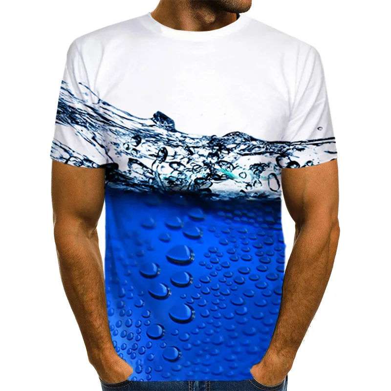 SK-LBB T-shirt à manches courtes unisexe imprimé 3D Pi-ka-chu Pour homme et femme Pour l'été