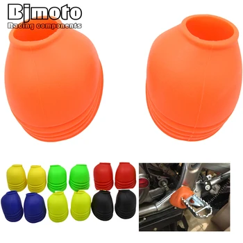 

Universal Motorcycle Foot Peg Cover PVC motocross Off-road Pedal Protector For KTM SX 85 125 200 250 390 Duke CRF YZF pit bike