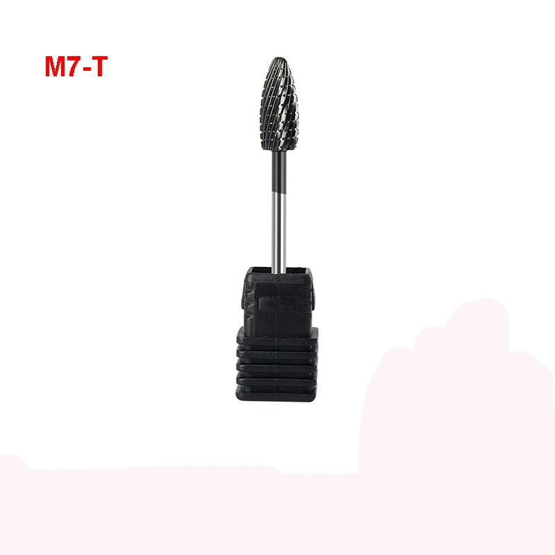 M7-T Сверла для ногтей YBLNTEK, электрическая дрель, маникюрный станок, фрезы для маникюра, пилочки для ногтей, инструмент для удаления геля - Цвет: M7-T