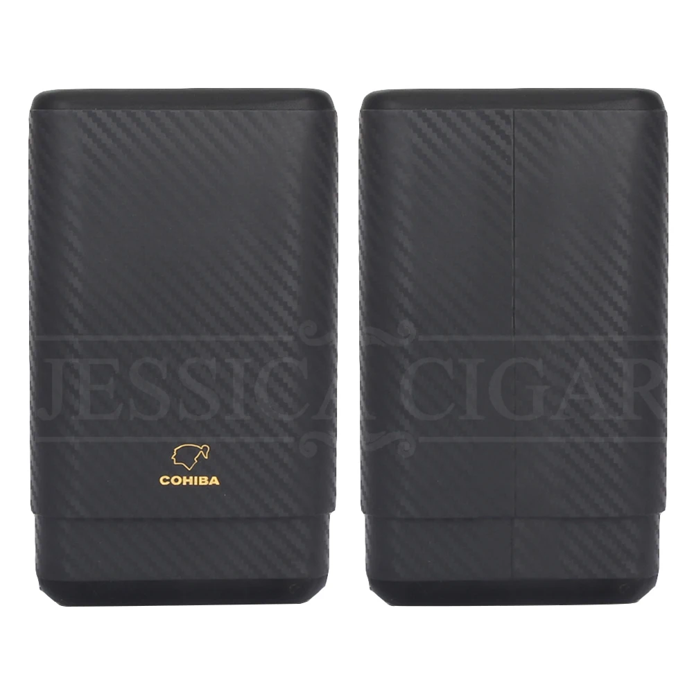 COHIBA карбоновый чехол для сигар для путешествий на открытом воздухе из кедрового дерева Humidor кожаная коробка для сигар портативный держател... COHIBA карбоновый чехол для сигар для путешествий на открытом воздухе из кедрового дерева Humidor кожаная коробка для сигар портативный держател...