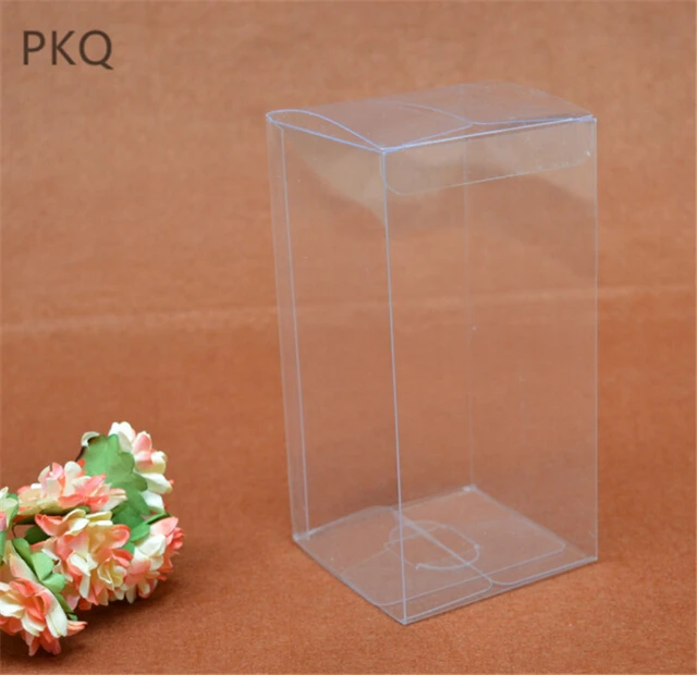 Cajas rectangulares de plástico transparente, embalaje de 7 tamaños, para regalos de boda y Navidad, PVC, unidades AliExpress