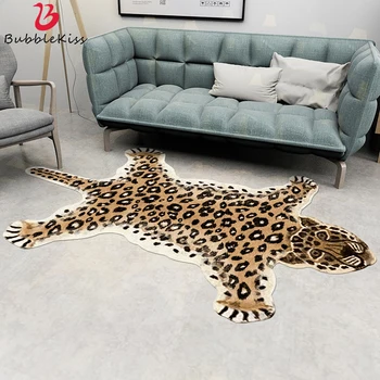 

Bubble Kiss Creative Fur Rugs Tiger Leopard Printed Carpet Exquisite Design Fur Carpet for Bedroom Short Plush Carpet Home Decor