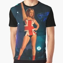 Принт по всему миру, 3D футболка, Мужская забавная футболка, Geri Halliwell Union Jack, платье, полная печать, большой принт, графическая футболка