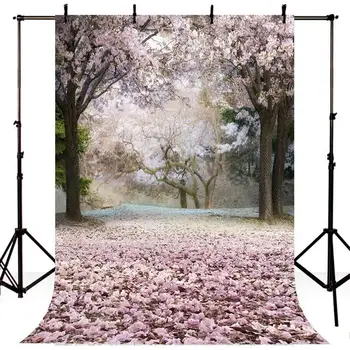 

Photography Backdrops Vinyl Spring Pink Sakura Flower Floor Photography Studio Backdrop Background Background Photography