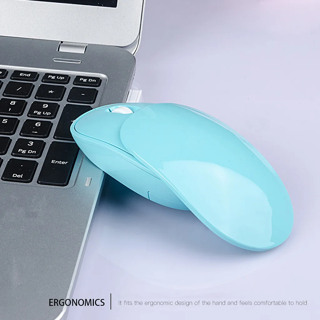 Wireless Mouse Sliding Cover 2.4G USB Portable Cute Mini Mouse Works For PC