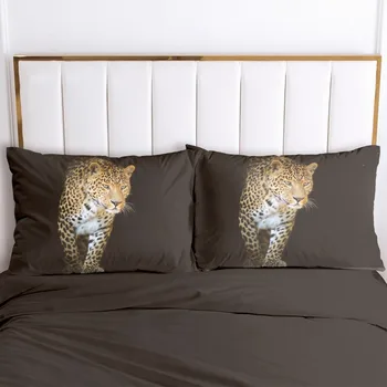 

3D Printed Pillowcases Pillow Case Soft Home Chair Decorative Pillow Covers Cover Animal Leopard 45*45cm 51*91cm 50*75 Size