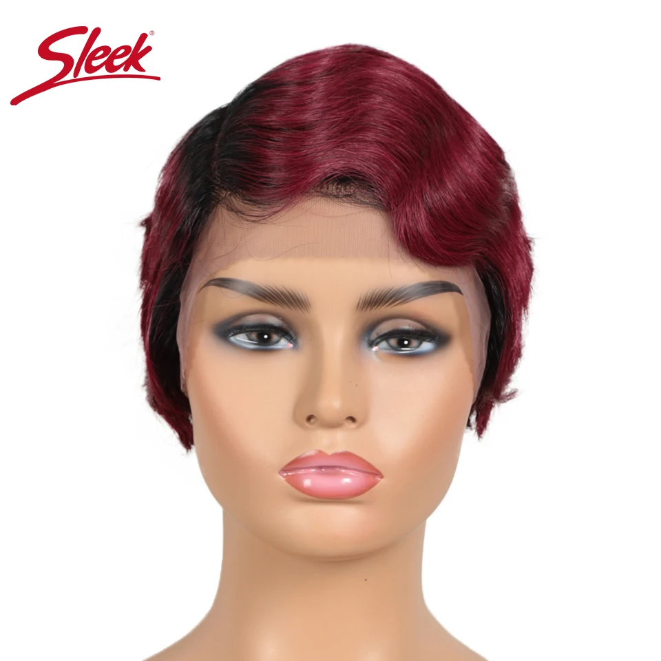 

Sleek Short Human Hair Wigs Cool Short Pixie Haircuts for 2020 Lace Front Human Hair Wigs 100% Remy Brazilain U Part Wigs