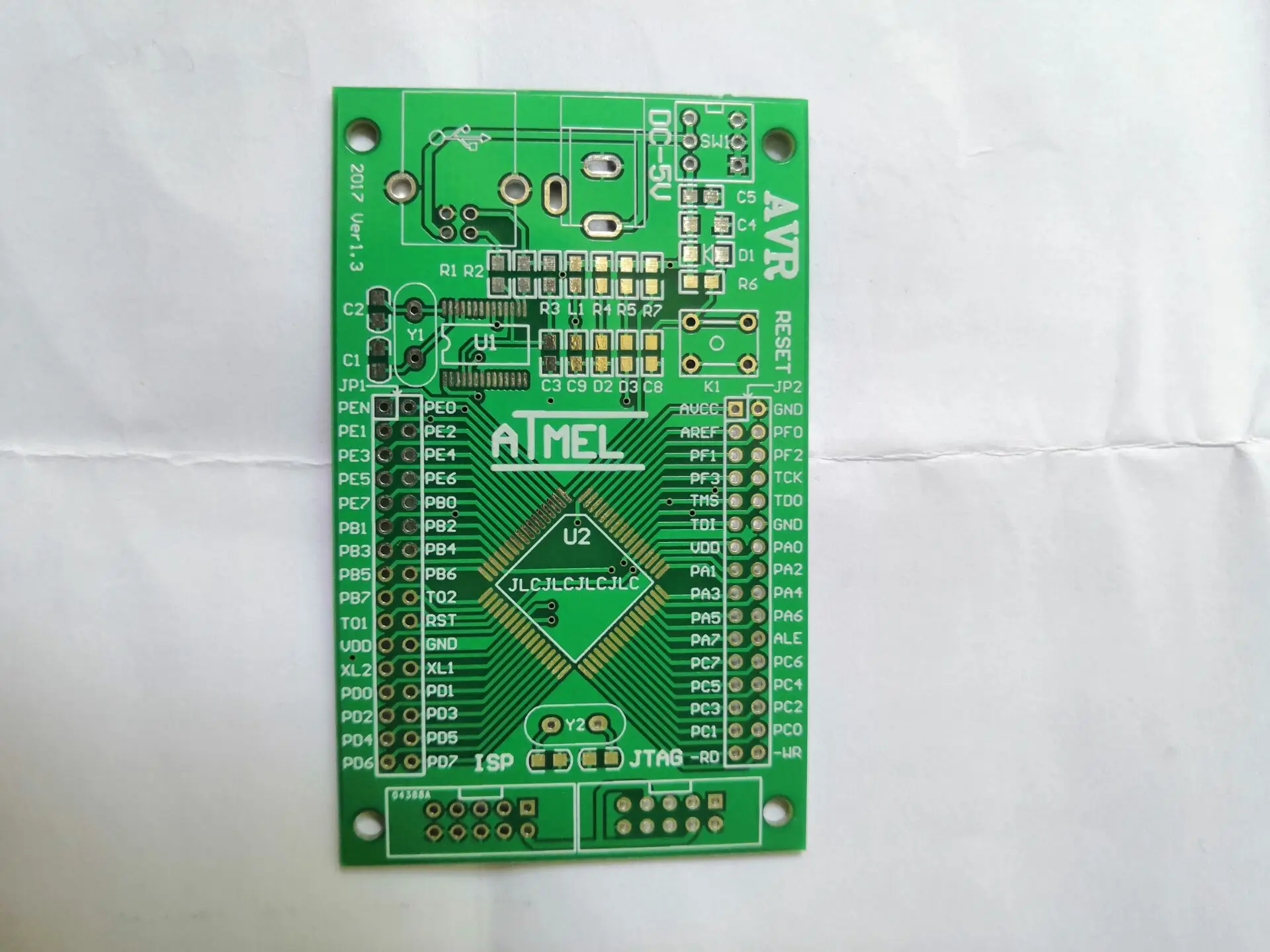 Бесплатная доставка 5x ATMEL ATMega128 AVR макетная плата DIY PCB голая доска|board diy|board boardboard pcb