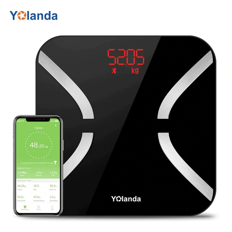 Yolanda Balance De Personne Intelligente Bluetooth Balance Connecte Balance Poids Corps Pese Personne Connecte 11 Composition Corporelle Ios Android App Utilisateurs Illimites Aliexpress
