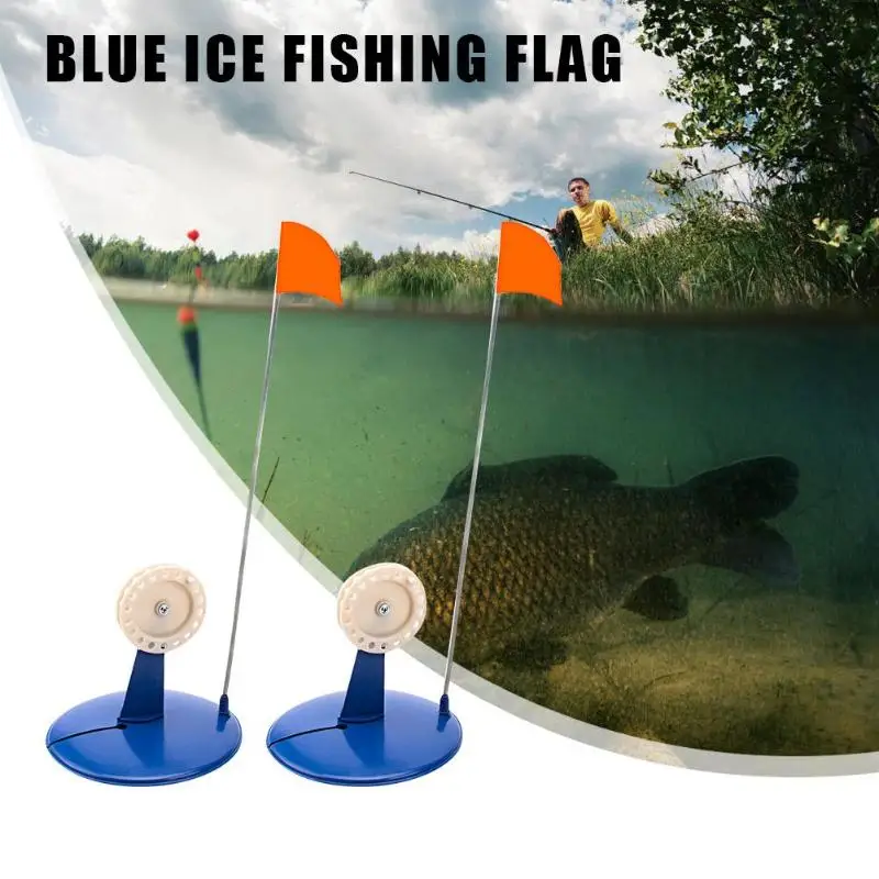 2 шт., флаги для подледной рыбалки, портативная ABS зимняя удочка для подледной рыбалки, удочка, флаги, Tip-Up, для улицы, для речного озера, рыболовные снасти, оборудование, инструмент