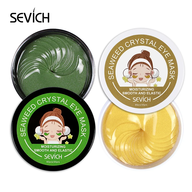 Sevich Gold/маска для глаз с морскими водорослями Увлажняющие гелевые патчи для глаз удаляют темные круги Анти-возрастной мешок для морщин глаз 60 шт. уход за кожей