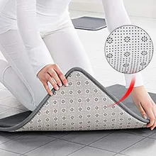 20 коврик для ванной с эффектом памяти, Противоскользящий коврик для ванной с сильным впитывающим эффектом, машинная стирка, коврик для душа, фланелевый плюшевый винтажный коврик