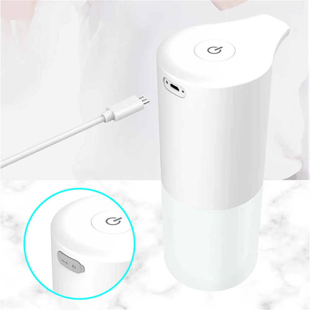 Soap Dispenser Soap Pump Soap Dispenser Head Wall Mounted Dispenser USB Charging Automatic Induction Foam Soap Dispenser
