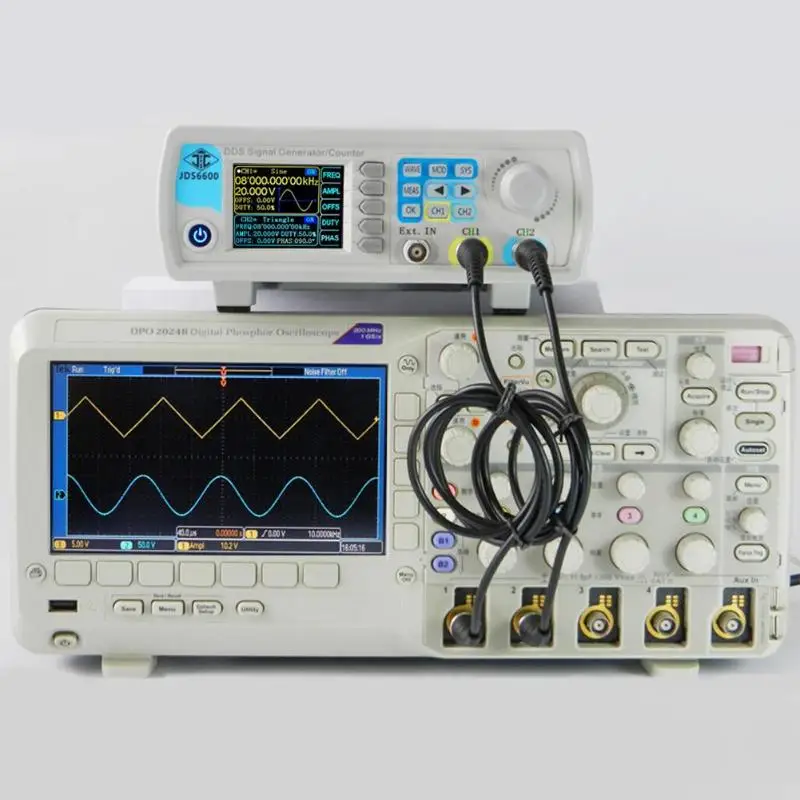 JDS6600 Series Digital Control Dual-Channel Frequency MeterDDS Function Signal Generator Arbitrary Sine Waveform Frequency Meter