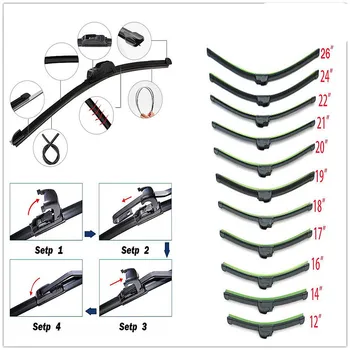 

car auto auto Frameless Bracketless Wiper Blade for Porsche 918 Cayman Boxster 919 718 GT3 Macan Cayenne 911 Panamera Mission