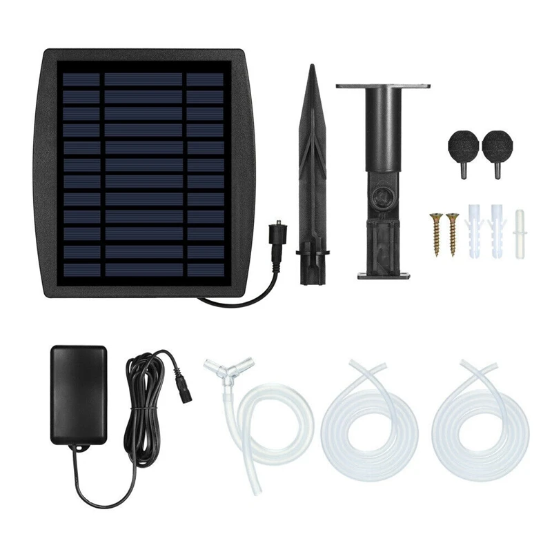 

Solar Power Pool Fish Tank Outdoor Oxygen Air Pump Fish Tank Air Flow Maker