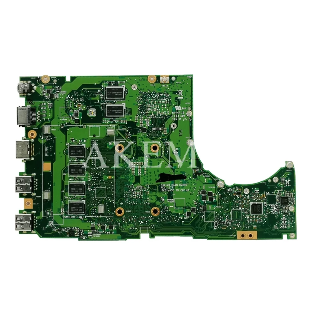  AKEMY K401LB Laptop Motherboard For ASUS K401L K401LB K401LN Mainboard 100% test Ok GT940M I7-5500U