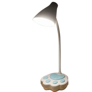 

New Creative Cartoon Cat Claw Eye Protection Table Lamp LED Charging Small Table Lamp Student Reading Night Light,Blue