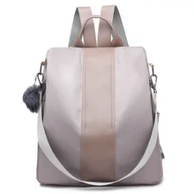 Противоугонный рюкзак женский стиль большой объем корейский стиль нейлон универсальная школьная сумка Оксфорд ткань холщовый рюкзак 201