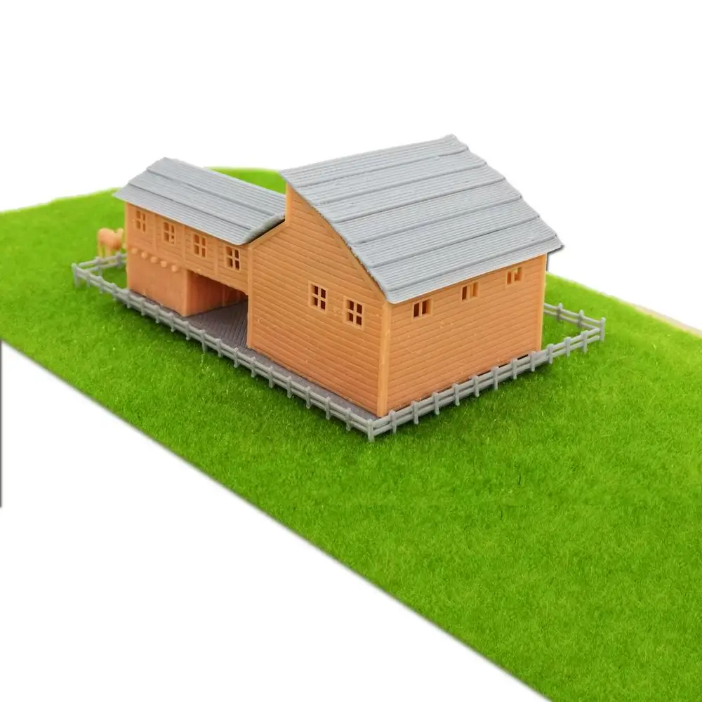 N Scale Trees N Scale Country Farm Barn Model - 1:160 Railroad Scenery With  Animals \u0026 Accessories 3D Printed Buildings, image size:1000x1000