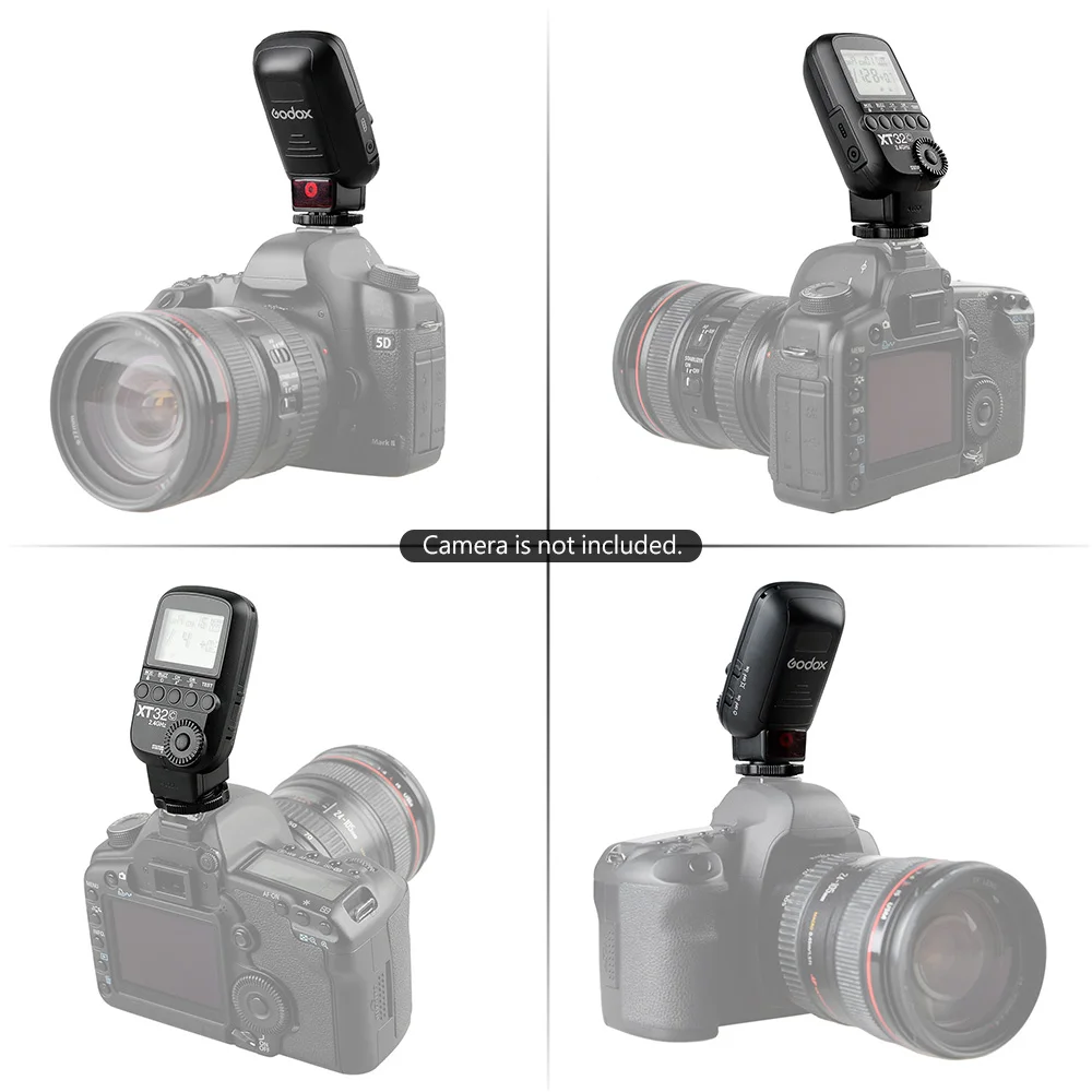 Godox XT32C Беспроводной Flash Trigger передатчик для Canon Камера Встроенный 2,4G Беспроводной X Системы 1/8000 s-Скорость с триггером для вспышки