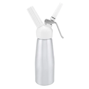 

Whipped Cream Dispenser 500ML Aluminum Sturdy Portable Cream Foamer for Topping Ice Cream Coffee Desserts